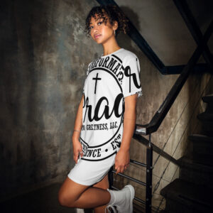 G2G Black Letter T-Shirt Dress