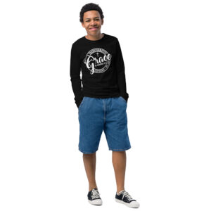 G2G White Letter Youth Long Sleeve T-Shirt